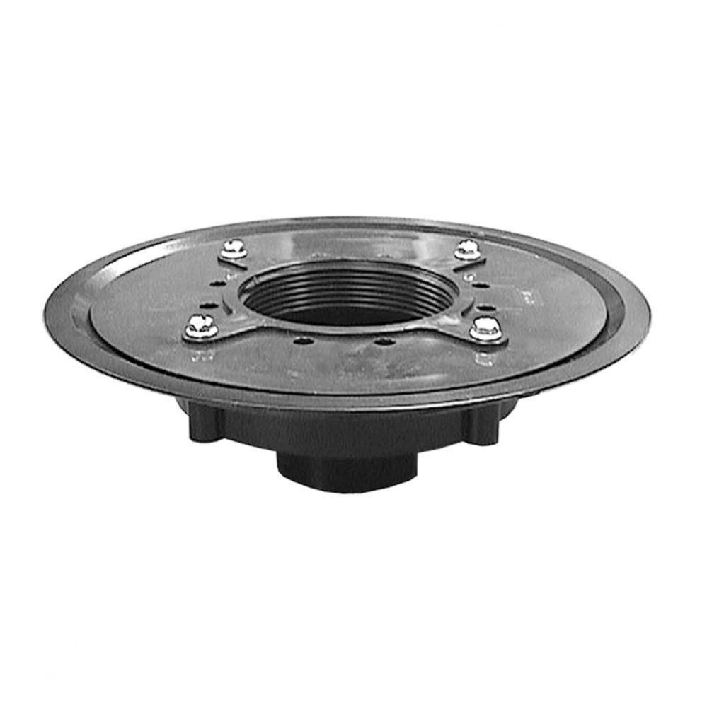 2'' ABS Heavy Duty Drain Base with Prime Tap, for 4'' Spud