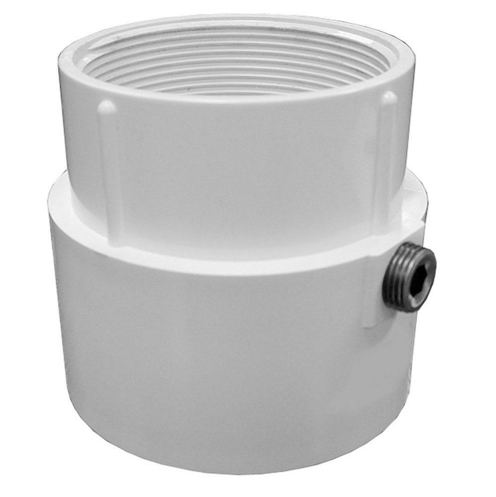 3'' x 4'' PVC Pipe Fit Drain Base, for 3-1/2'' Spud