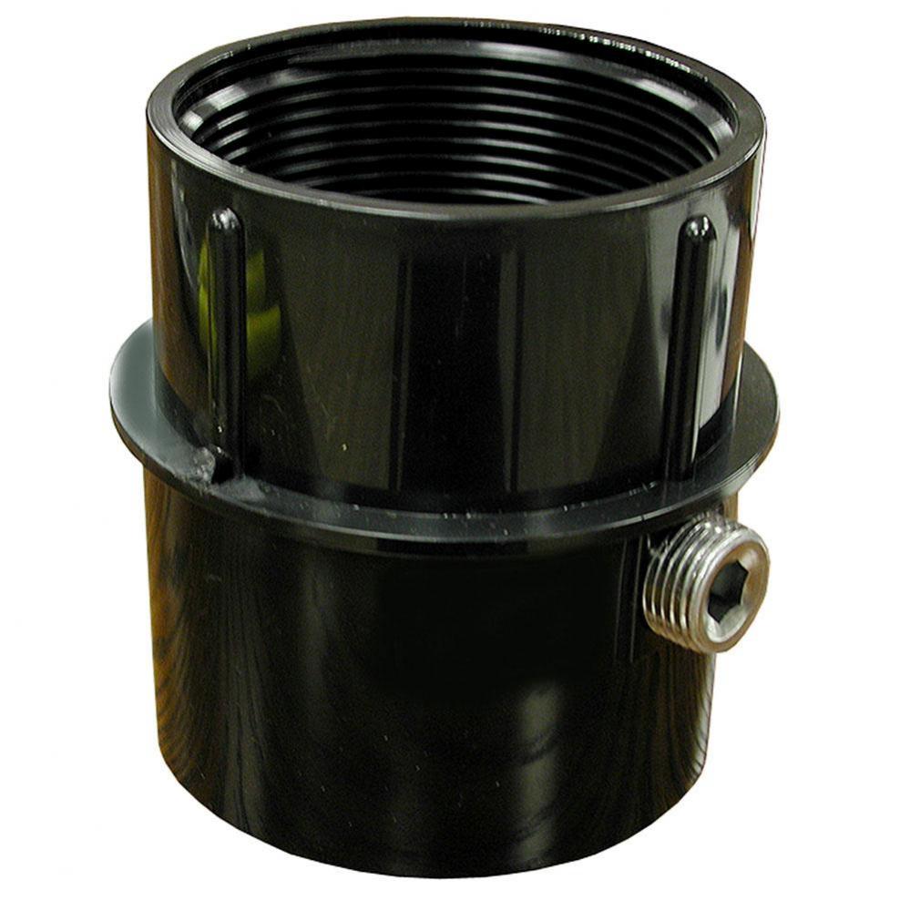 3'' x 4'' ABS Pipe Fit Drain Base with Primer Tap, for 3'' Spud