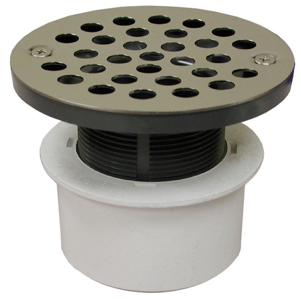 3'' PVC Inside Pipe Fit Drain Base with 2'' Plastic Spud and 4'' Sta