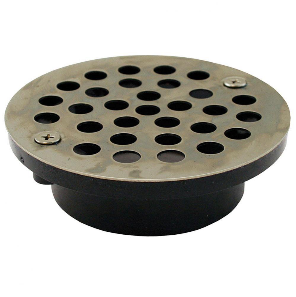 2'' x 3'' General Purpose ABS Drain with 4-1/4'' Nickel Bronze Round