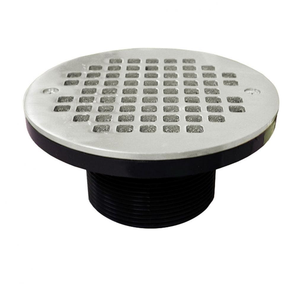 3'' IPS ABS Spud with 6'' Stainless Steel Strainer