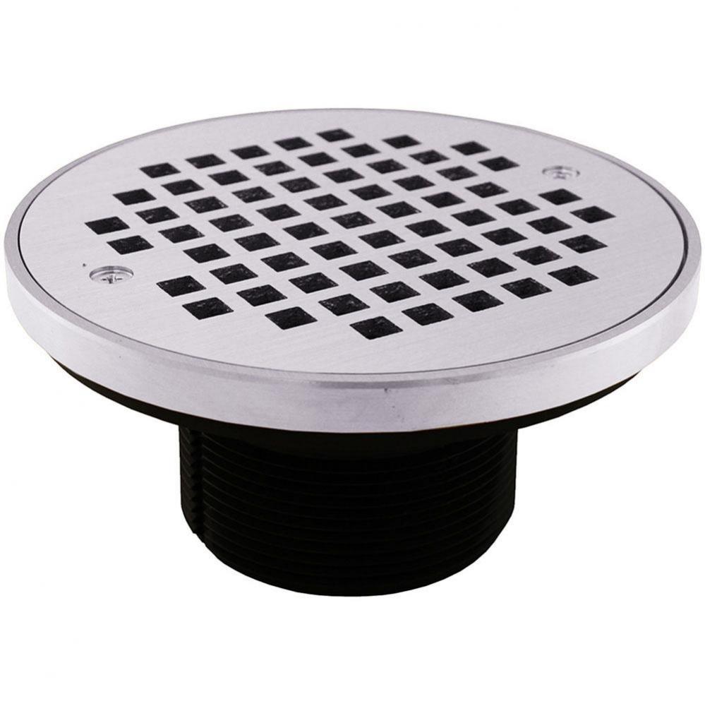 3'' IPS ABS Spud with 6'' Chrome Plated Strainer with Ring
