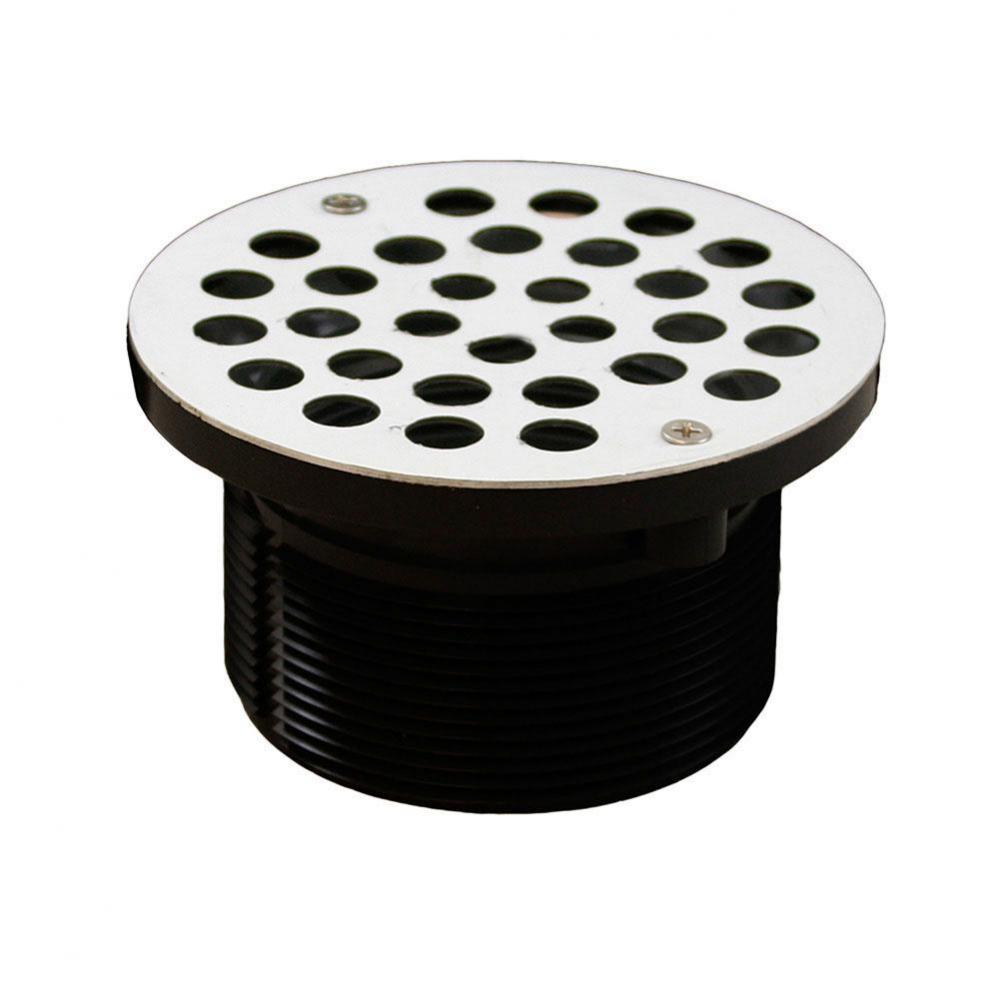 3-1/2'' IPS ABS Spud with 5'' Stainless Steel Strainer