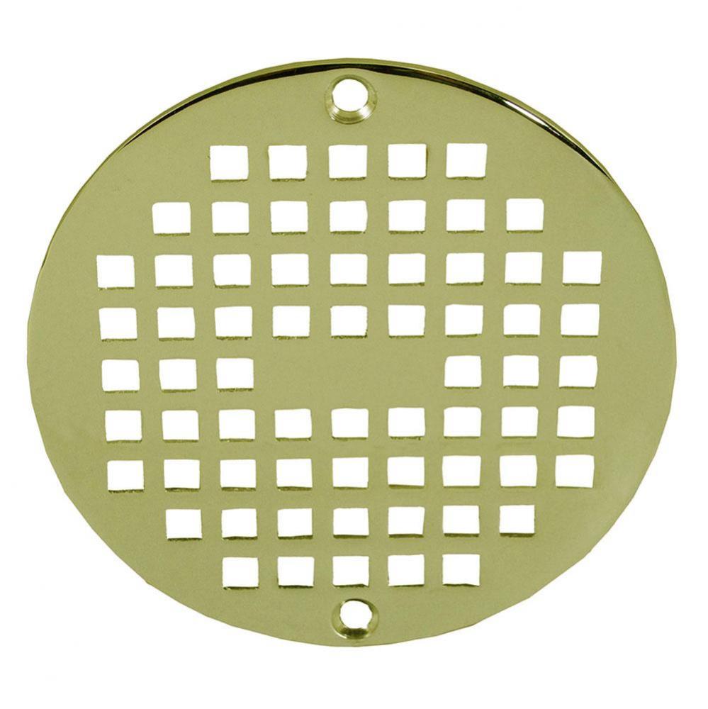 4'' Polished Brass Round Strainer