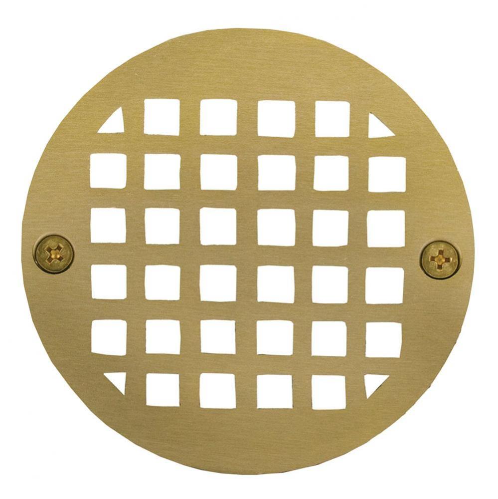 4'' Polished Brass Round Strainer