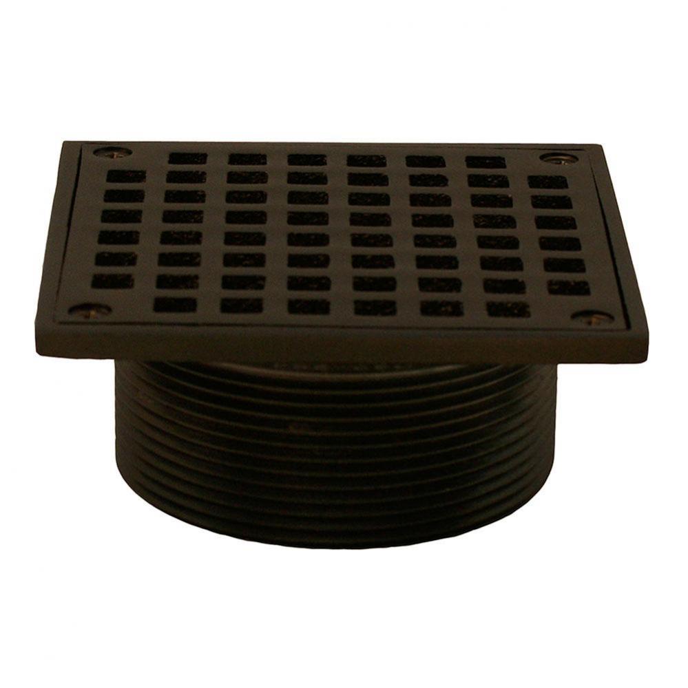Oil Rubbed Bronze 3-1/2'' Metal Spud with 5'' Square Strainer