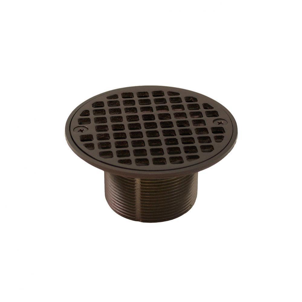 Oil Rubbed Bronze 2'' Metal Spud with 4-1/4'' Round Strainer