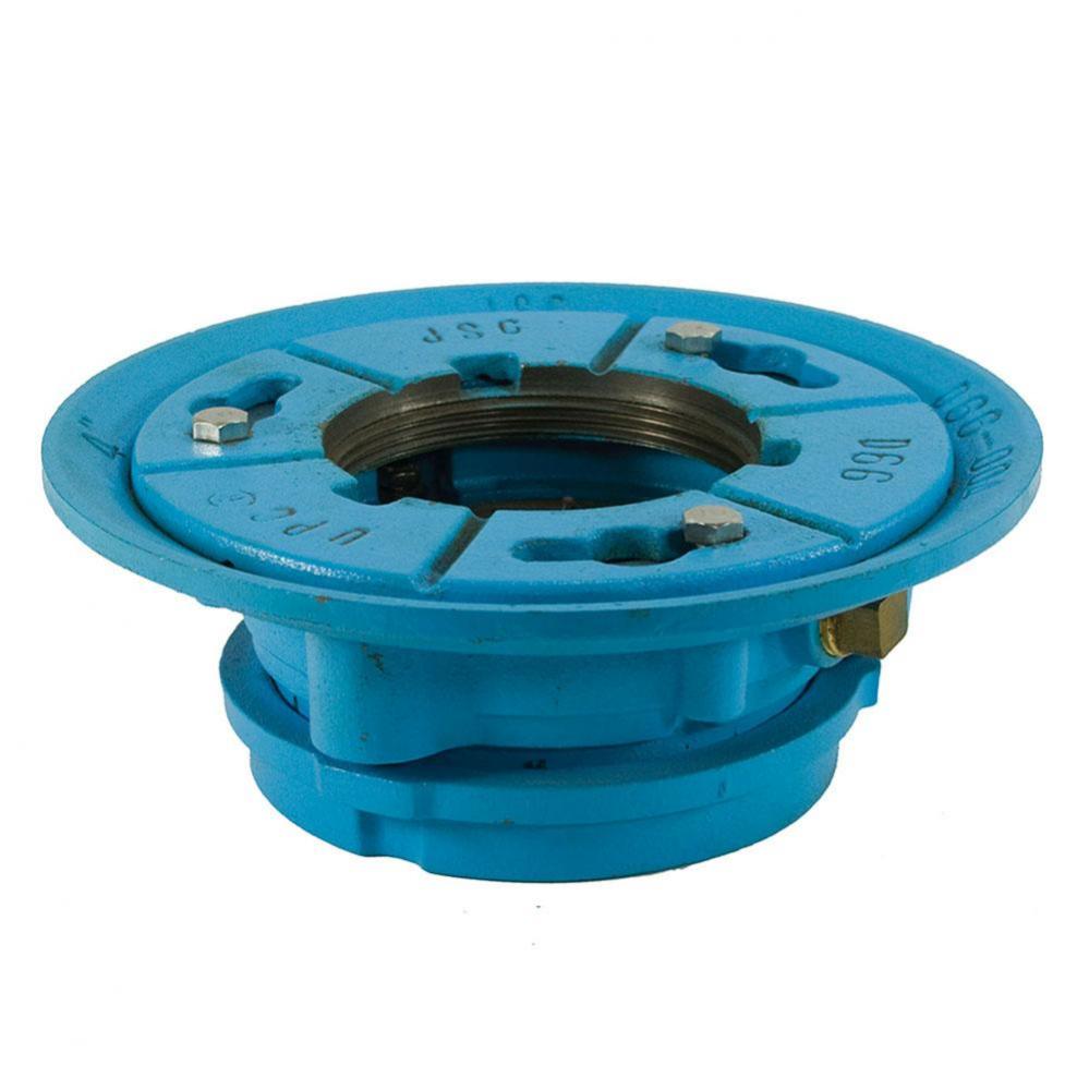 2'' Code Blue No Caulk (Mechanical Joint) Drain Body with 9'' Pan and 3-1/2&ap