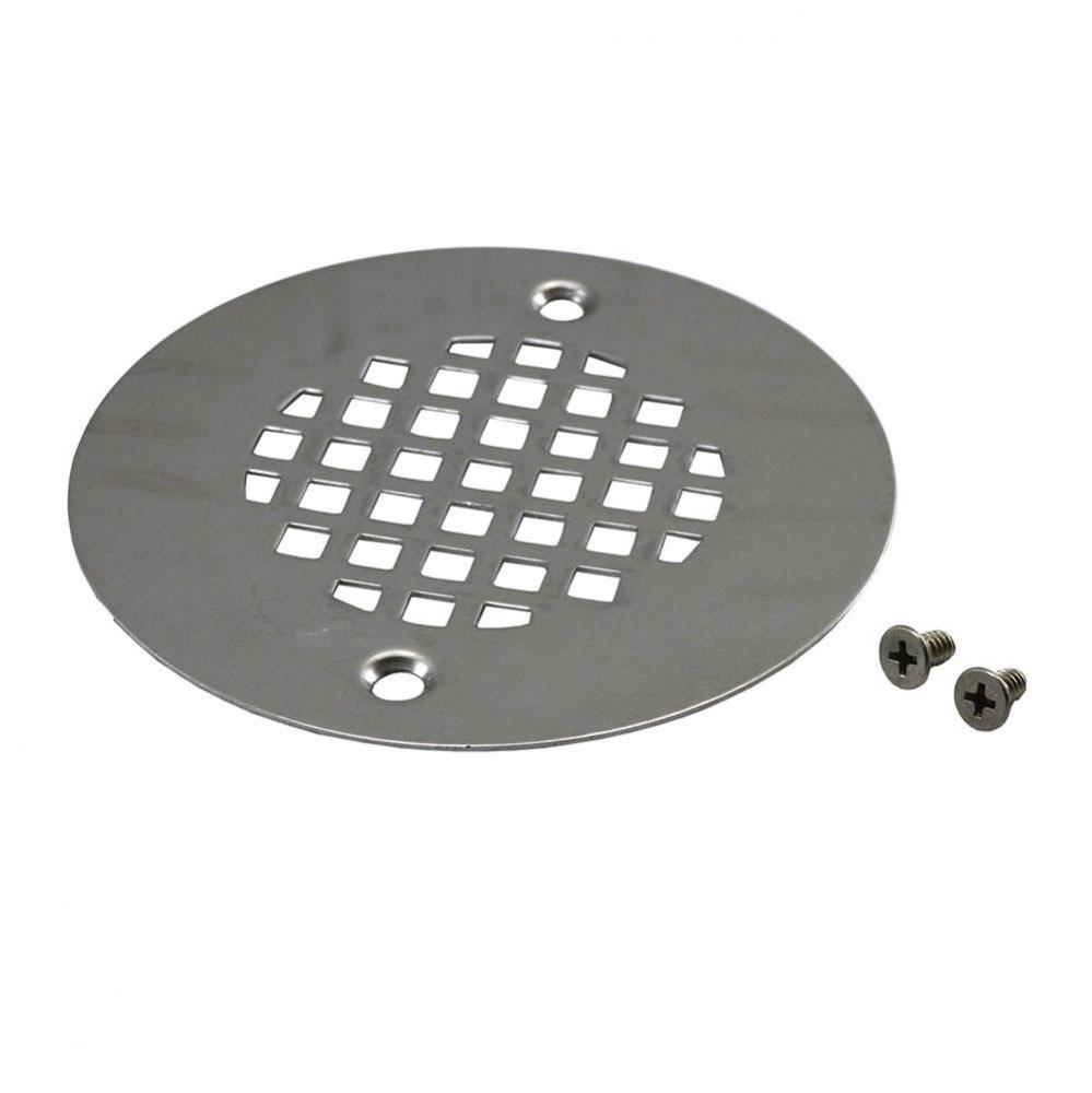 4-1/2'' Stainless Steel Strainer with Screws for Bronze Shower Drains