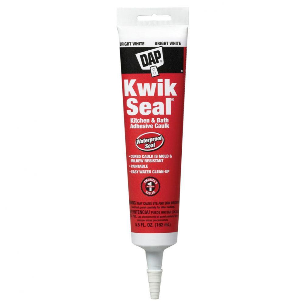 5.5 oz. DAP® KWIK SEAL® Kitchen and Bath Adhesive Caulk, White, Carton of 12