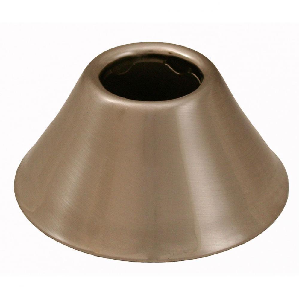 Brushed Nickel Escutcheon 1/2'' IPS Bell Pattern 2-3/8'' OD