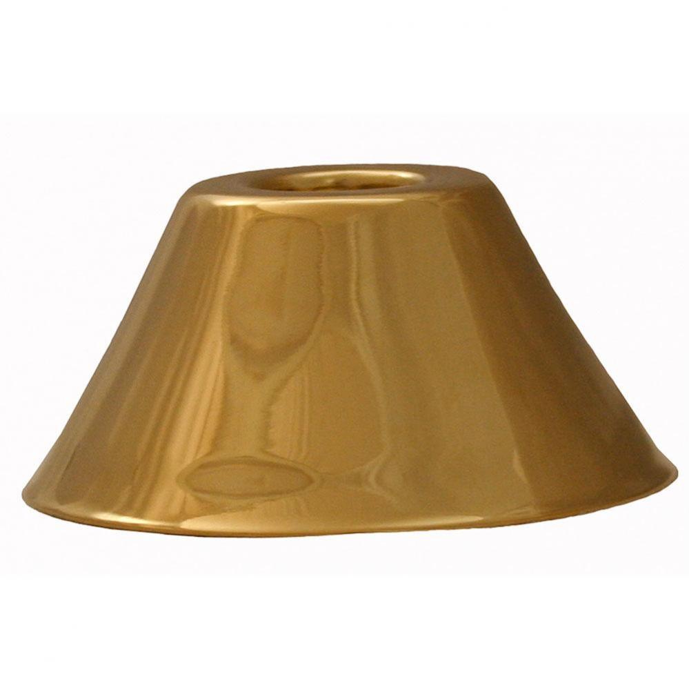 Polished Brass Escutcheon 1/2'' IPS Bell Pattern 2-3/8'' OD