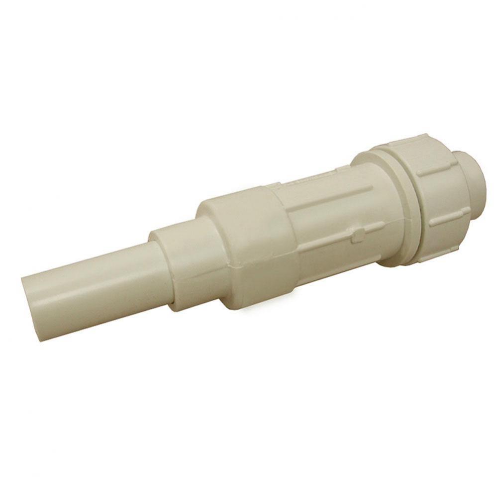 3/4'' IPS PVC Expansion Coupling, 6-3/4'' Body Length