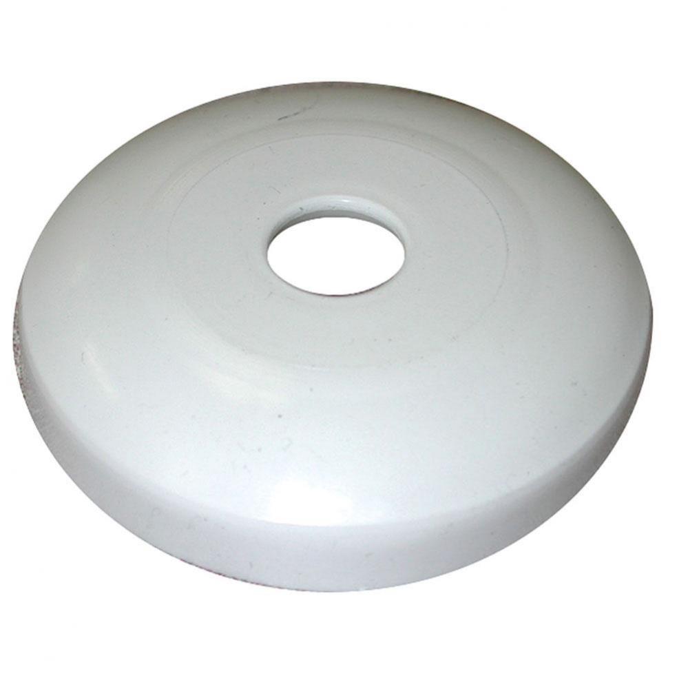 1/2'' IPS White Plastic Escutcheon, Shallow Flange, Box of 50