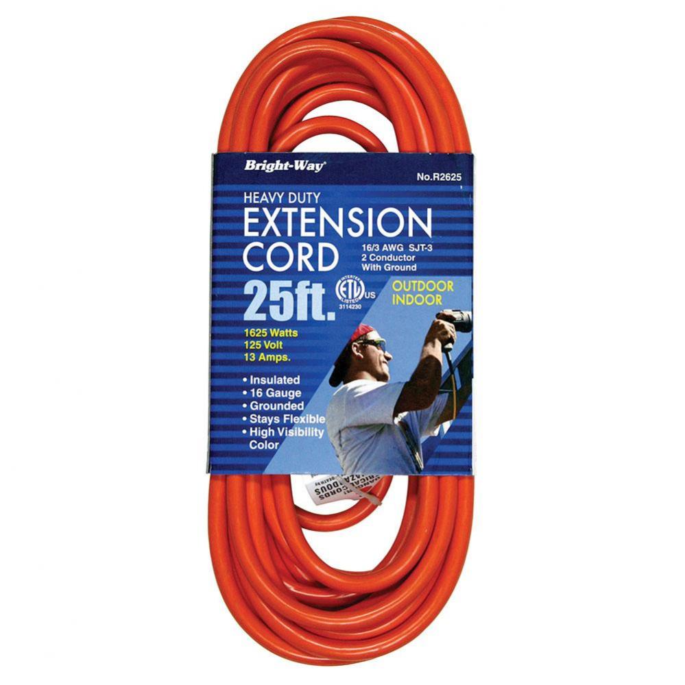 16/3 25 ft. Orange Extension Cord