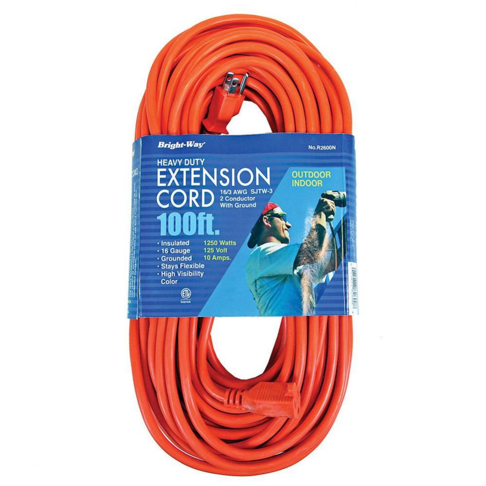 16/3 100 ft. Orange Extension Cord