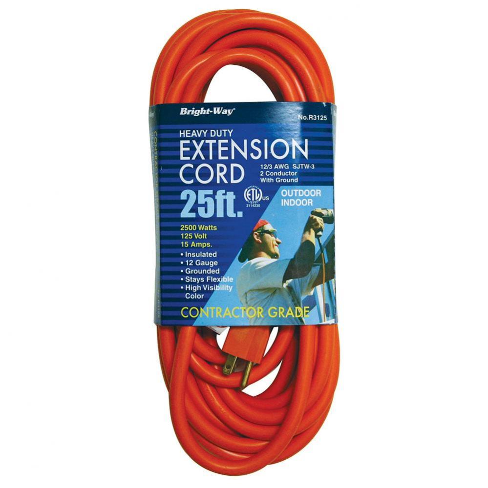 12/3 25 ft. Orange Extension Cord