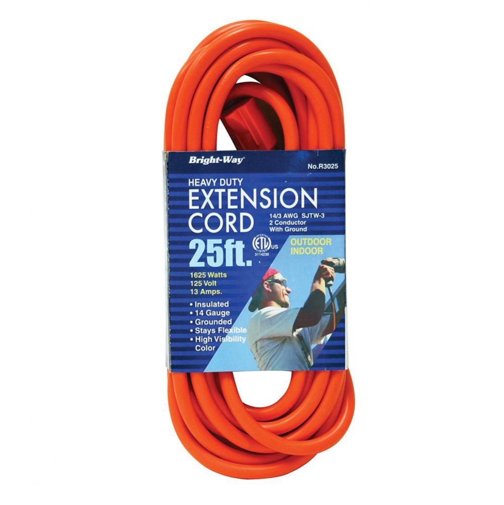 14/3 25 ft. Orange Extension Cord