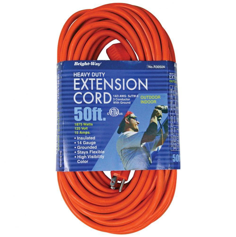 14/3 50 ft. Orange Extension Cord
