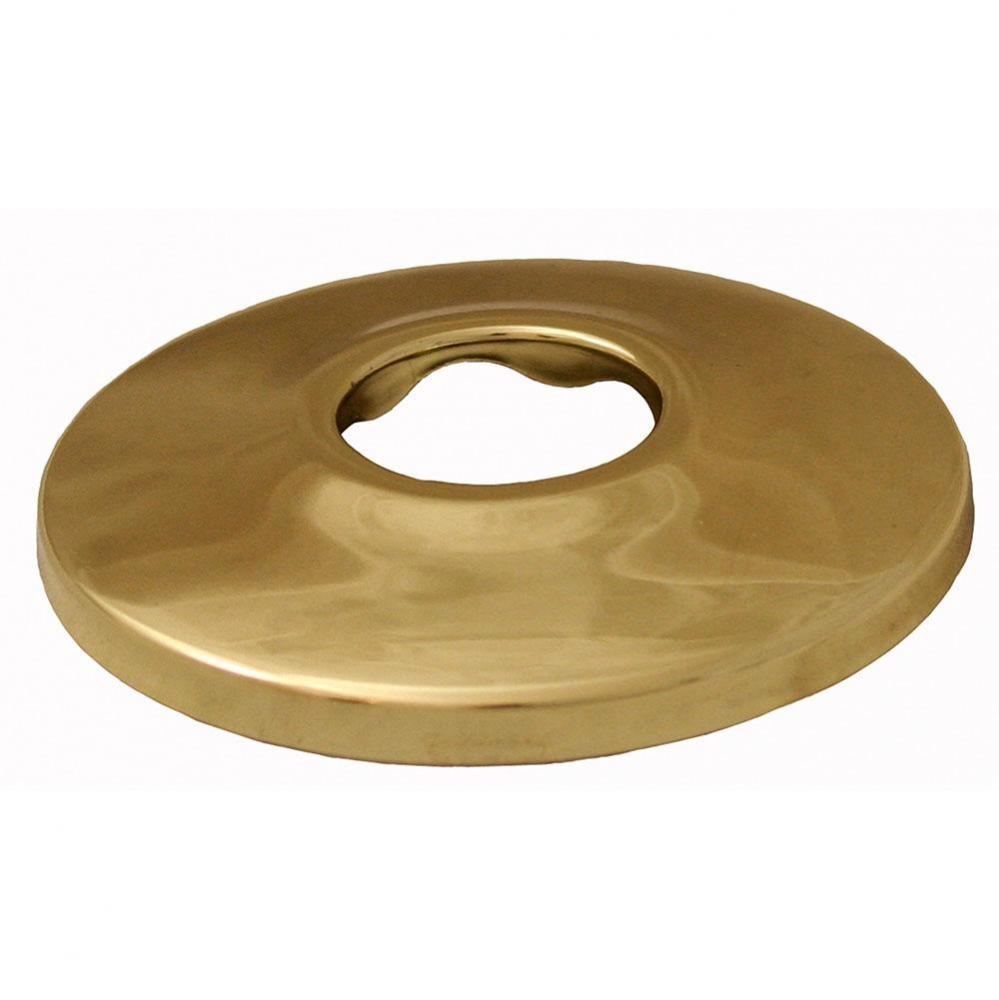 Polished Brass Escutcheon 1/2'' IPS Low Pattern