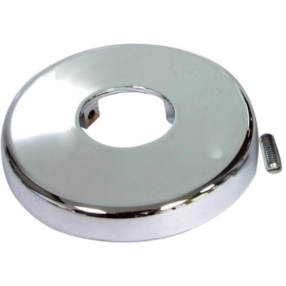 2-1/2'' OD Chrome Plated Shower Arm Flange with Set Screw, Bagged