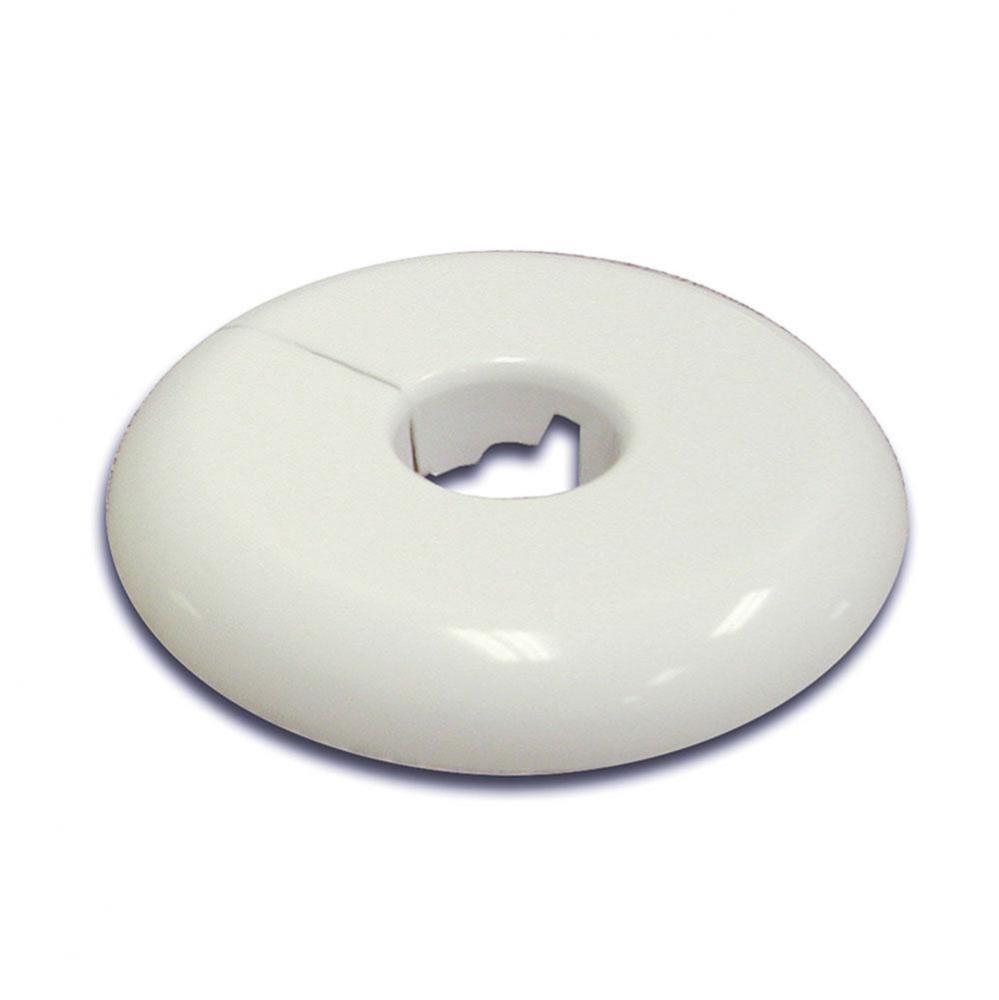 1/2'' IPS 3/4'' CTS White Flexible Plastic Floor and Ceiling Plate, Box of 12