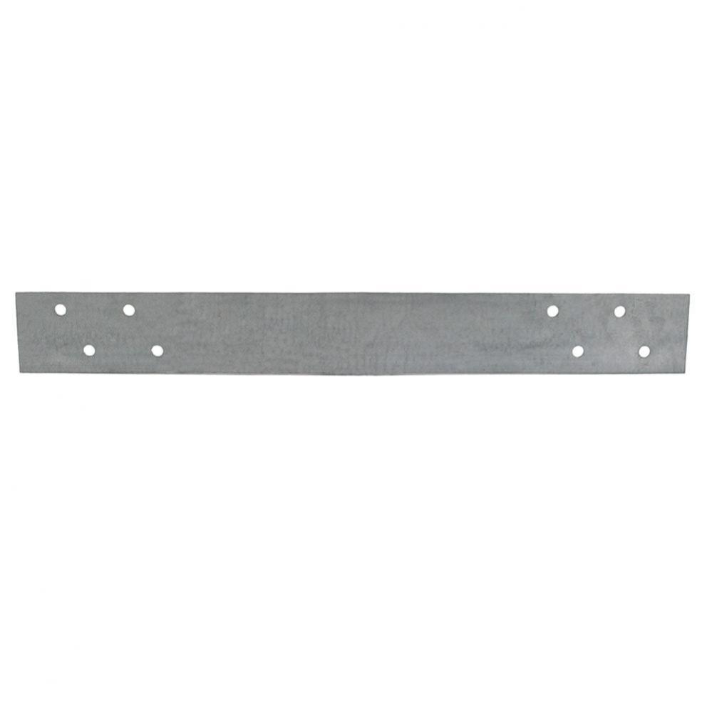 1-1/2'' x 12'' Galvanized Steel Standard F.H.A. Strap with 4 Offset Holes, 14