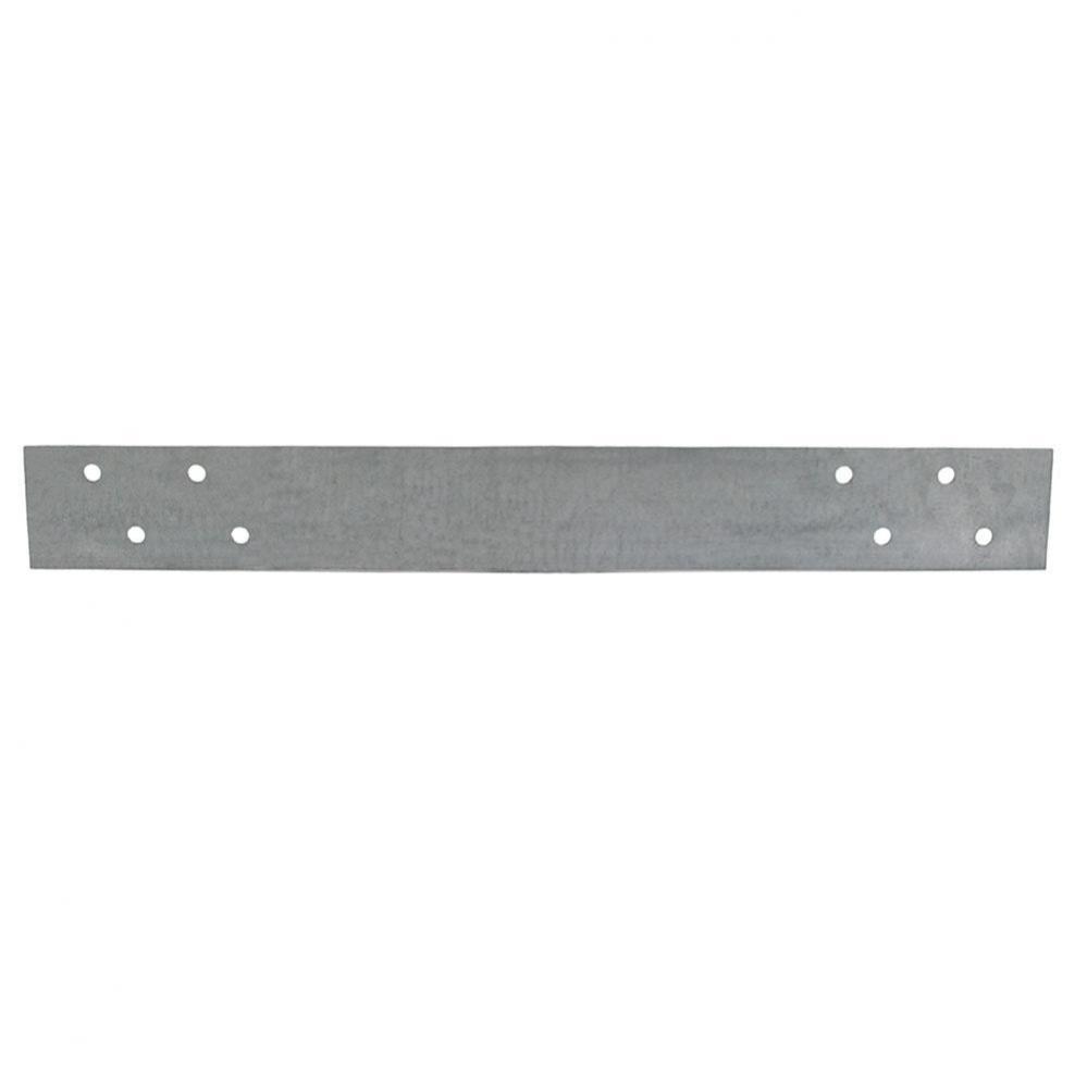 1-1/2'' x 18'' Galvanized Steel Standard F.H.A. Strap with 4 Offset Holes, 16