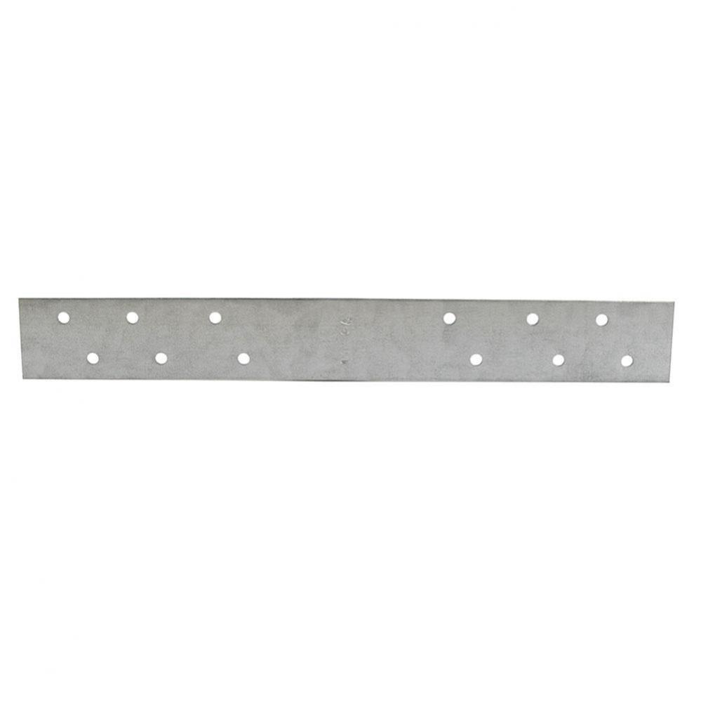 1-1/2'' x 18'' Galvanized Steel Standard F.H.A. Strap with 6 Offset Holes, 16