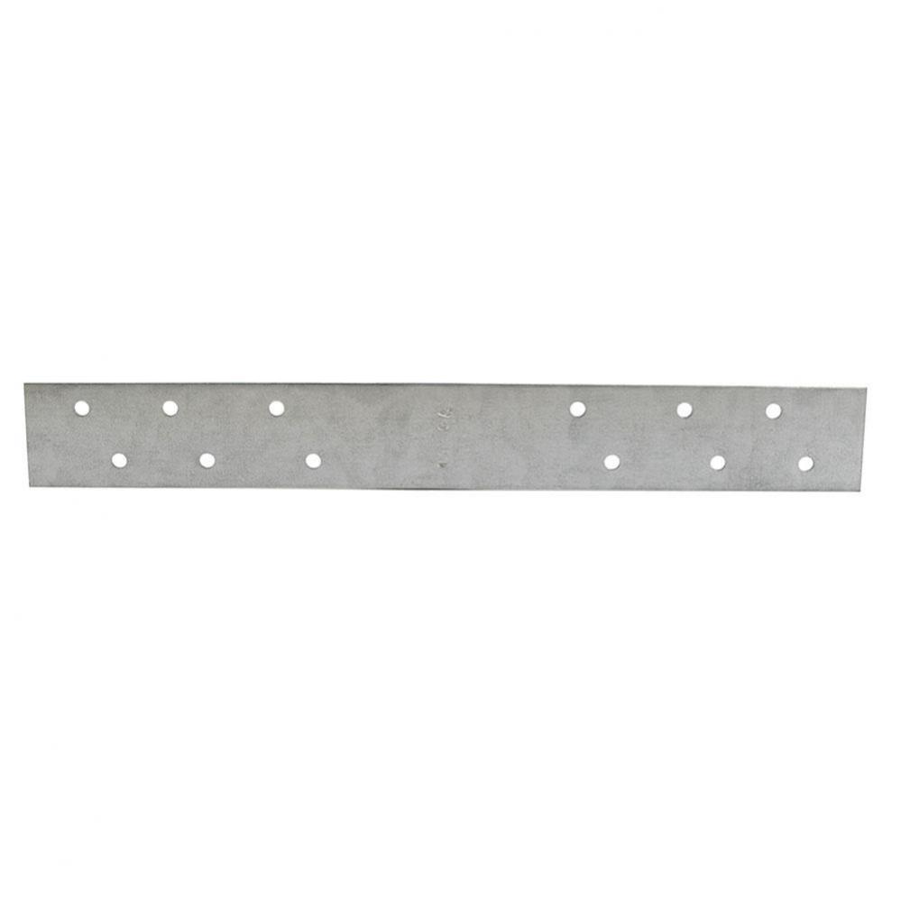 1-1/2'' x 24'' Galvanized Steel Standard F.H.A. Strap with 6 Offset Holes, 16
