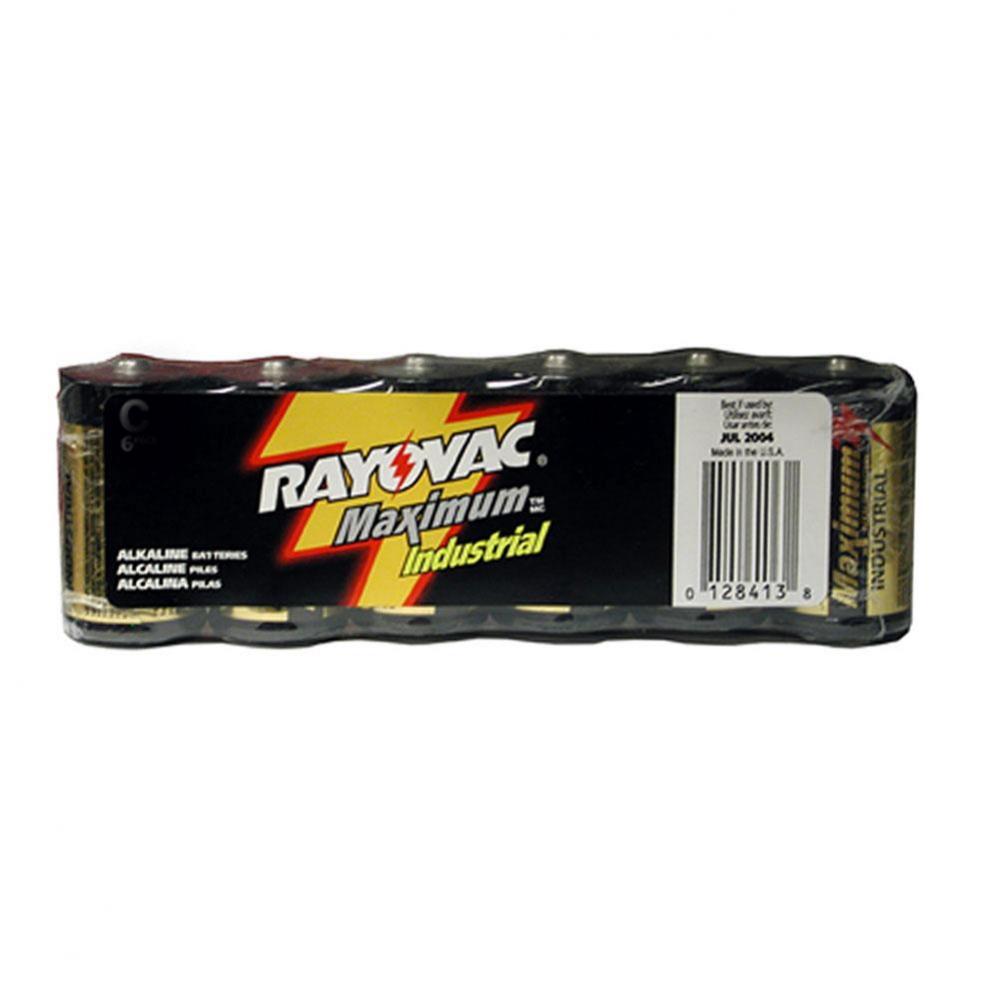 Rayovac Heavy Duty Alkaline Industrial Batteries, D Size, Pack of 6