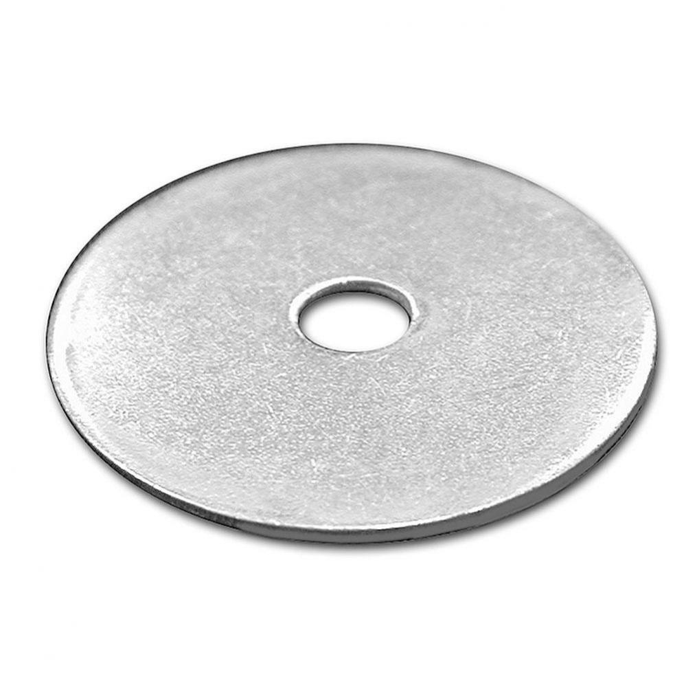 3/8'' (1'' OD) Zinc Plated Flat Washer, 100 pcs.