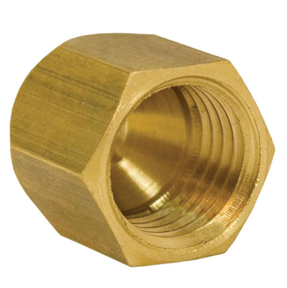 1/4'' Brass Flare Cap