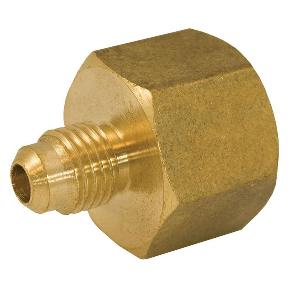 1/4'' x 1/8'' Brass Flare x Female Coupling