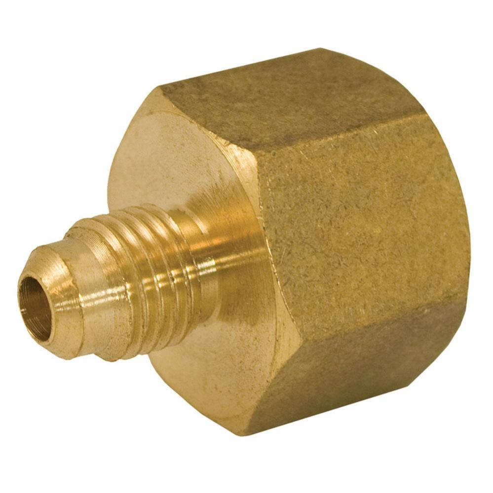 1/2'' x 1/4'' Brass Flare x Female Coupling