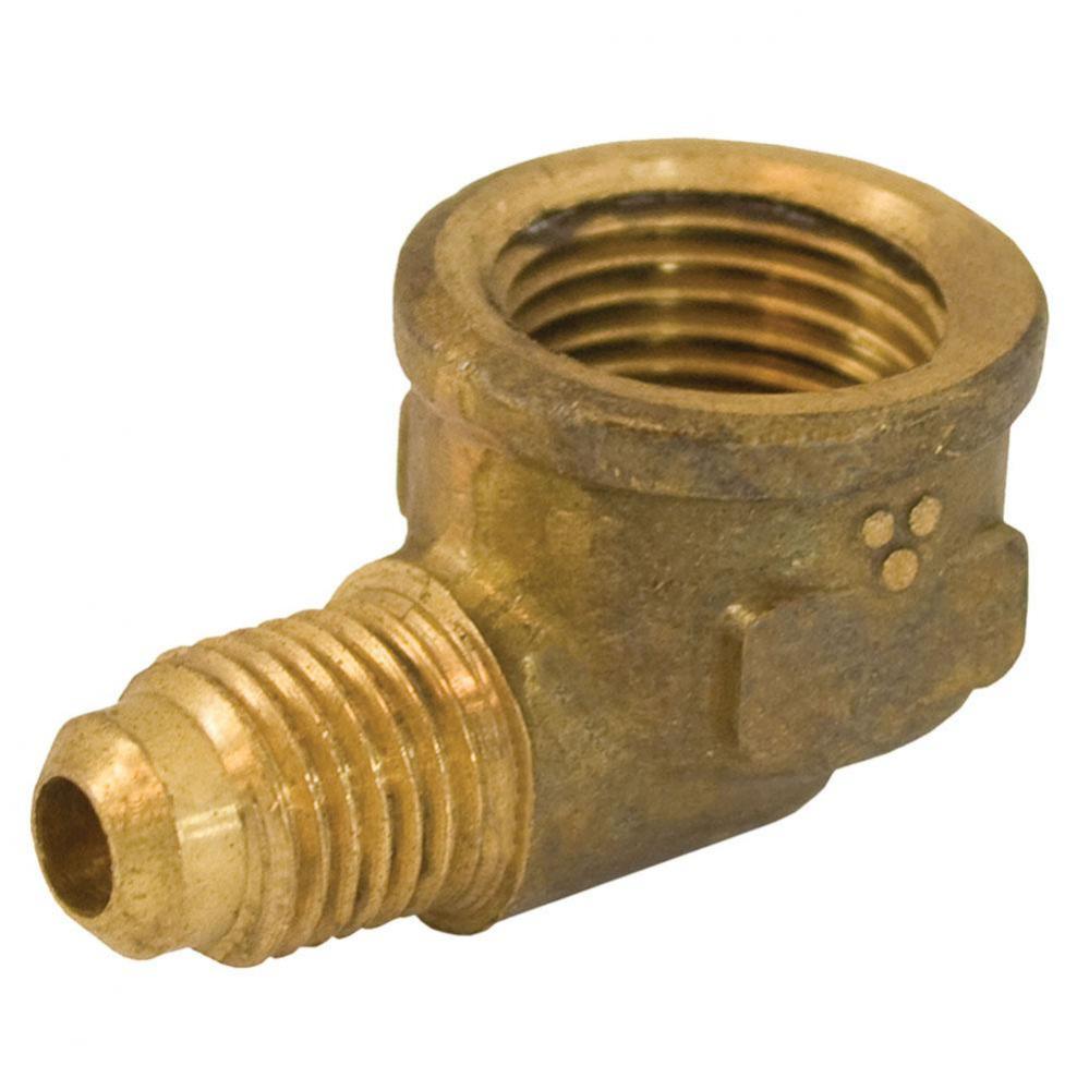 1/2'' x 3/8'' 90degree Brass Flare x Female Elbow