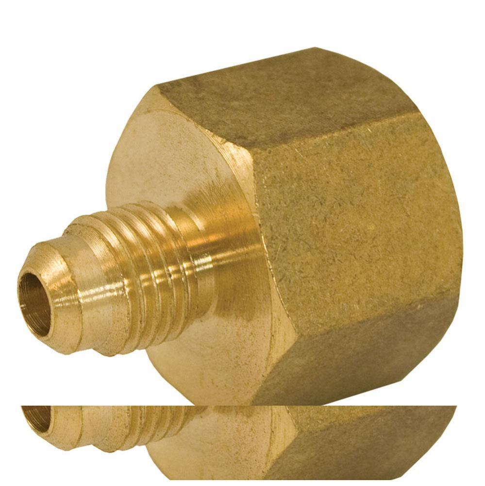 1/4'' x 3/8'' Brass Flare x Female Coupling