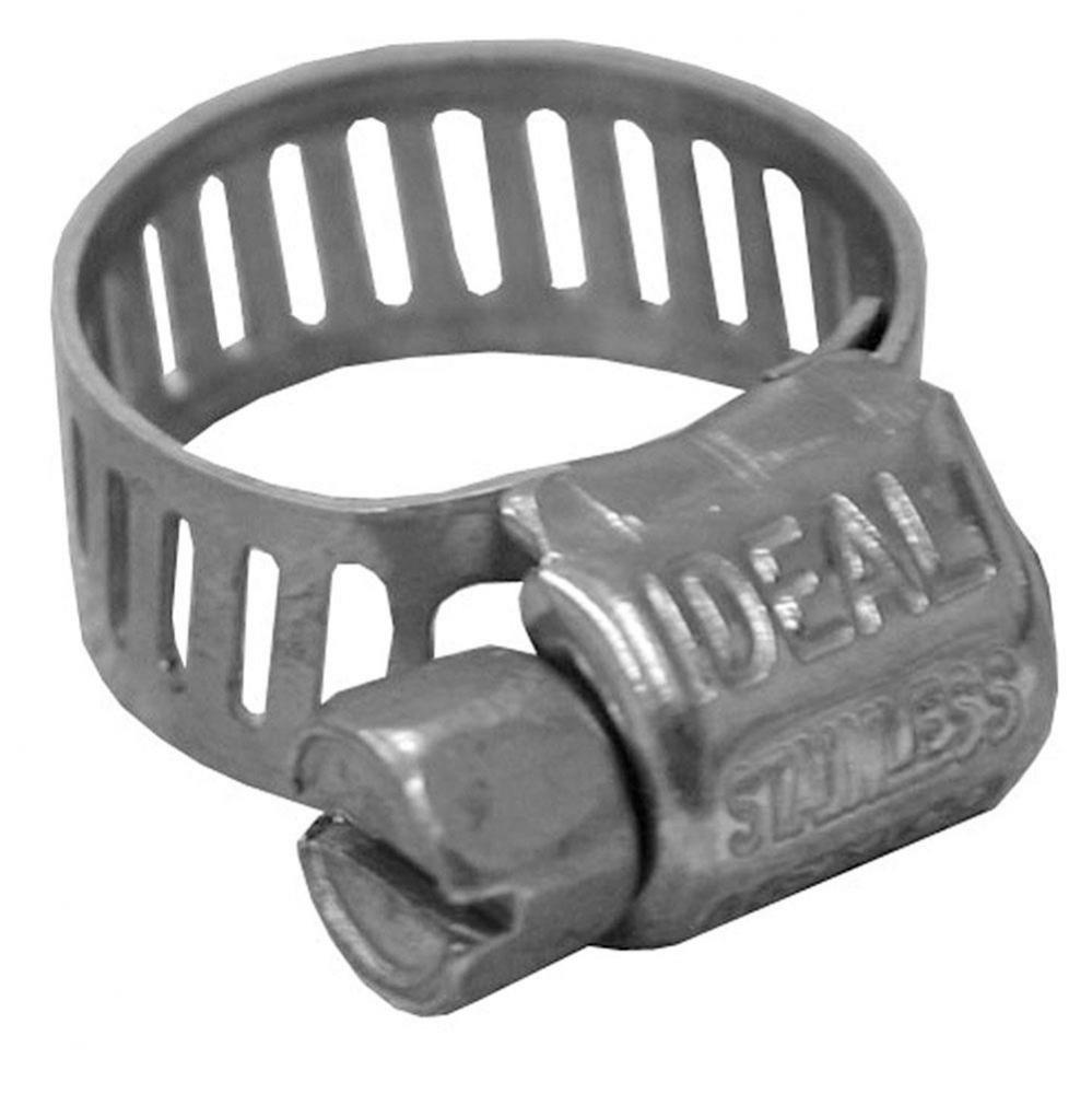 1/4'' - 5/8'' Micro Size Gear Clamp with 5/16'' Band, All Stainless,