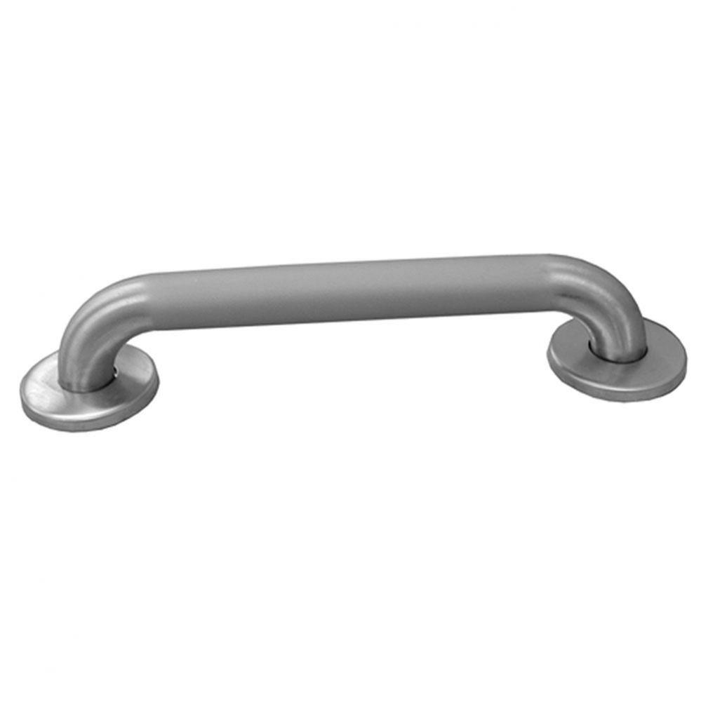 1-1/2'' x 12'' Peened Finish Grab Bar with Concealed Snap-On Flange