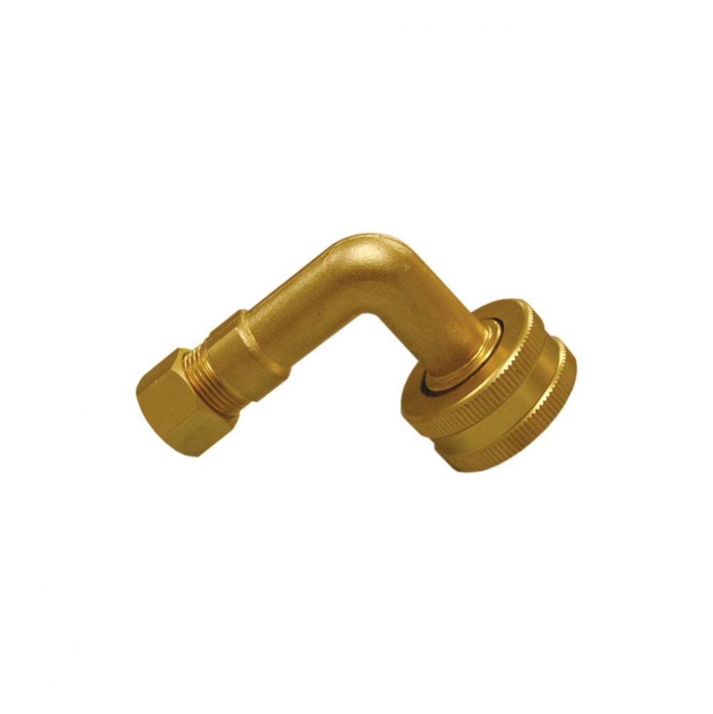 3/4'' FGHT x 3/8'' OD Comp Garden Hose Fitting and 90 only for SS Dishwasher C