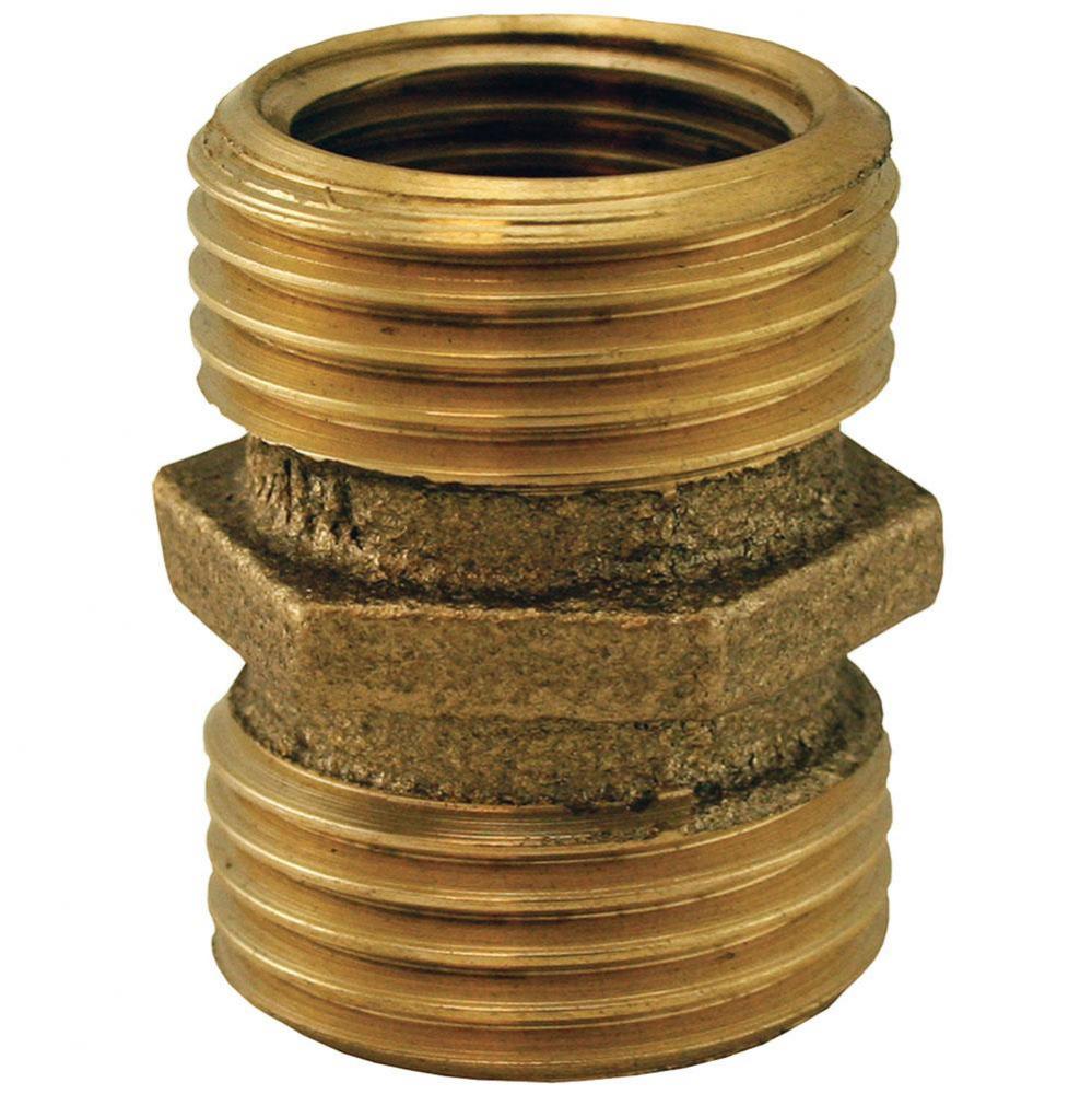 3/4'' x 3/4'' (1/2'' FIP Tap) Brass Garden Hose Fitting, Male Hose T