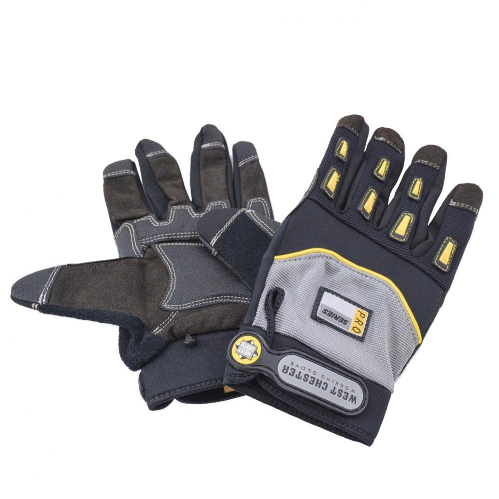 Anti-Vibration Synthetic Leather Work Gloves, 12 Pairs