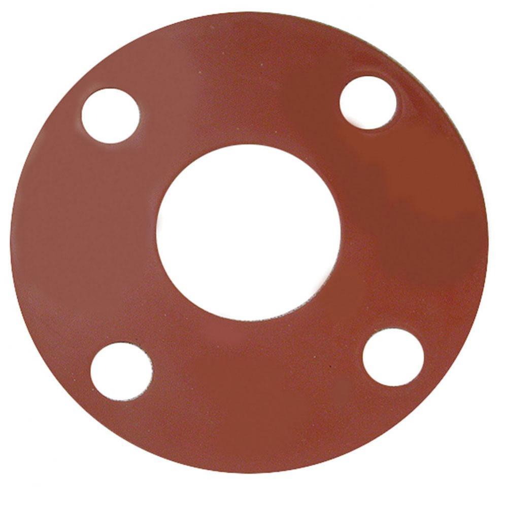 8'' Red Rubber Full Face Gasket