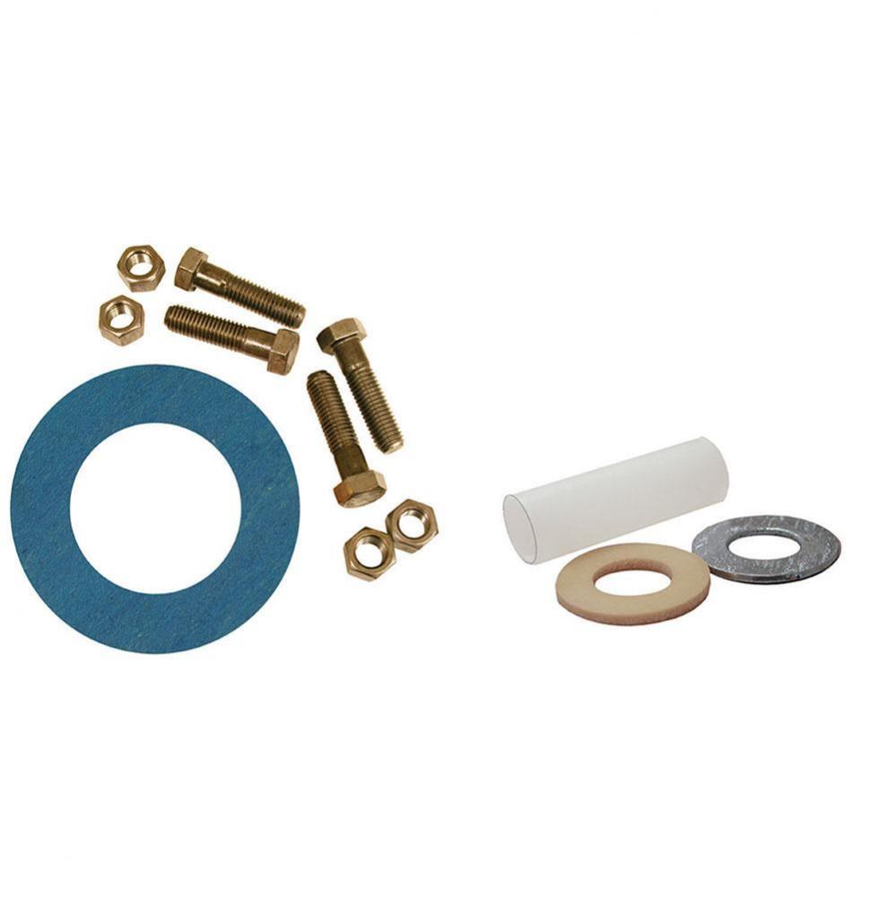 6'' Asbestos-Free Ring Gasket Kits with Insulation Kit , 3/4'' x 3-1/4'&a