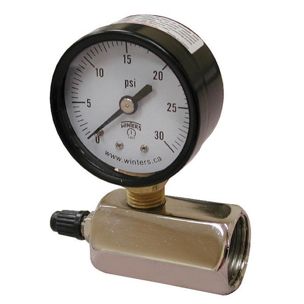 30 PSI Gas Test Gauge Assembly