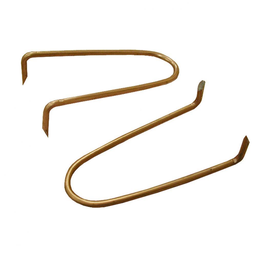 1/2'' x 2-1/2'' ''Copper Boy'' Copper Clad Pipe Hook, Cart