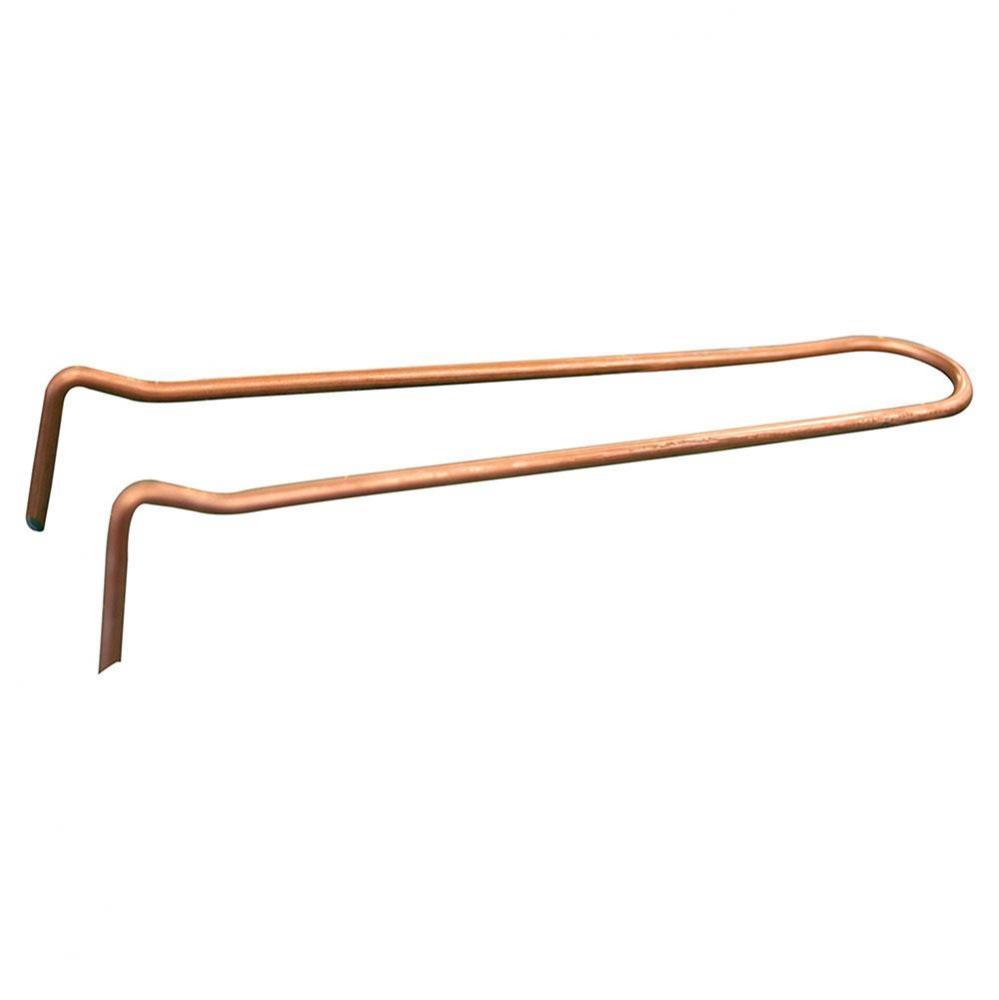 1/2'' x 4'' Pipe Hook, Copper Clad, Carton of 50