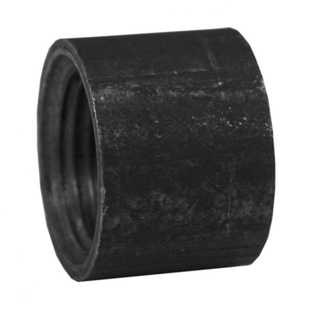 3/4'' Standard Merchant Half Coupling Black