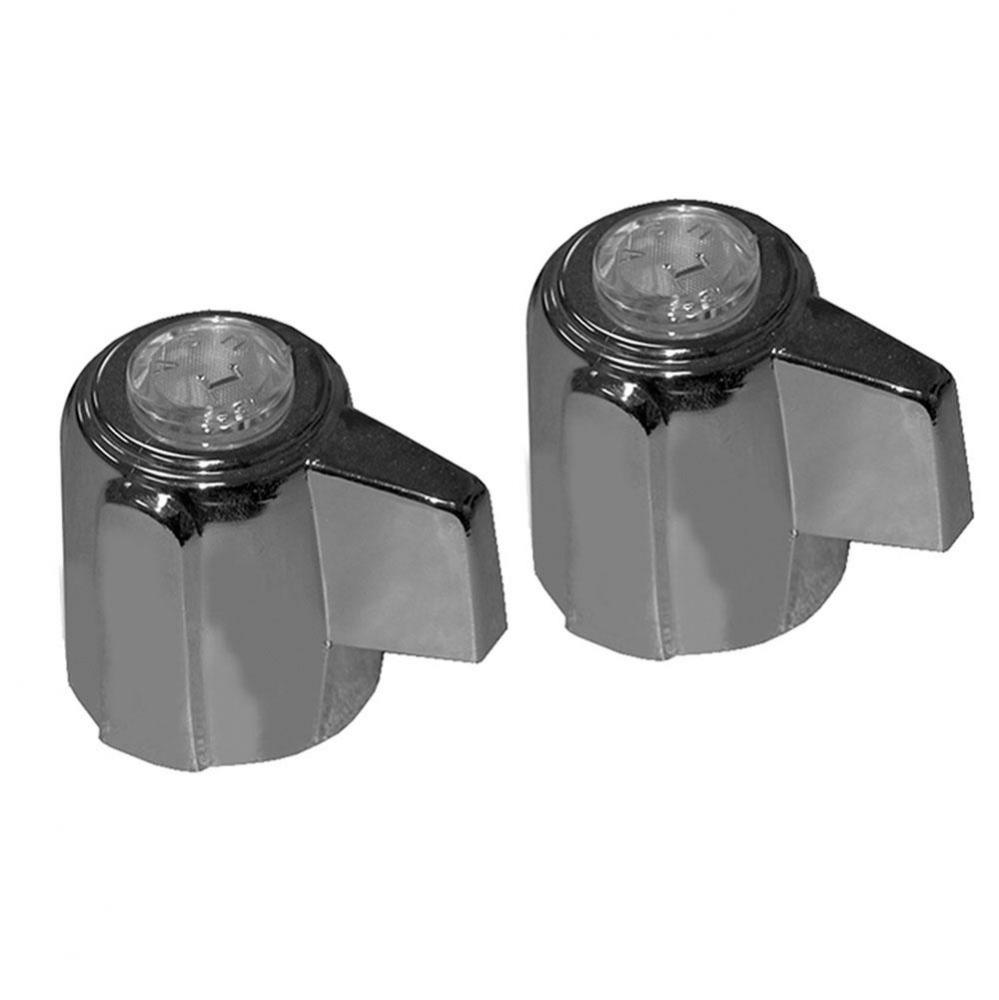 Set of Chrome Plated Canopy Replacement Handles for Center Set for Delex®/Peerless®